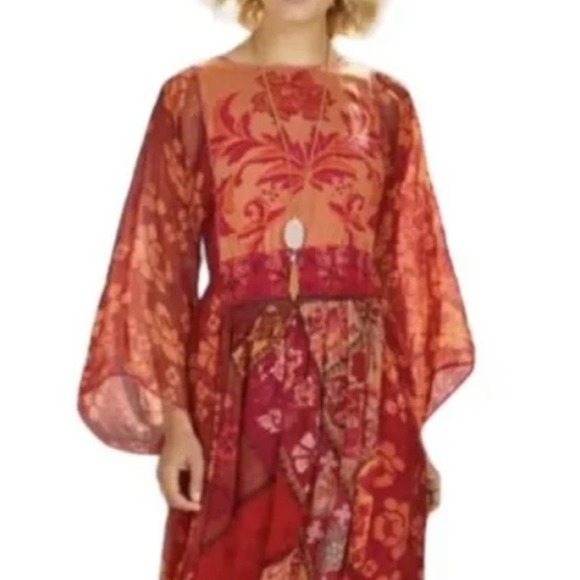 SOFT SURROUNDINGS Floral Boho Long Midi Dress XL - Picture 12 of 15